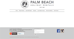 Desktop Screenshot of palmbeachholidayrentals.com.au